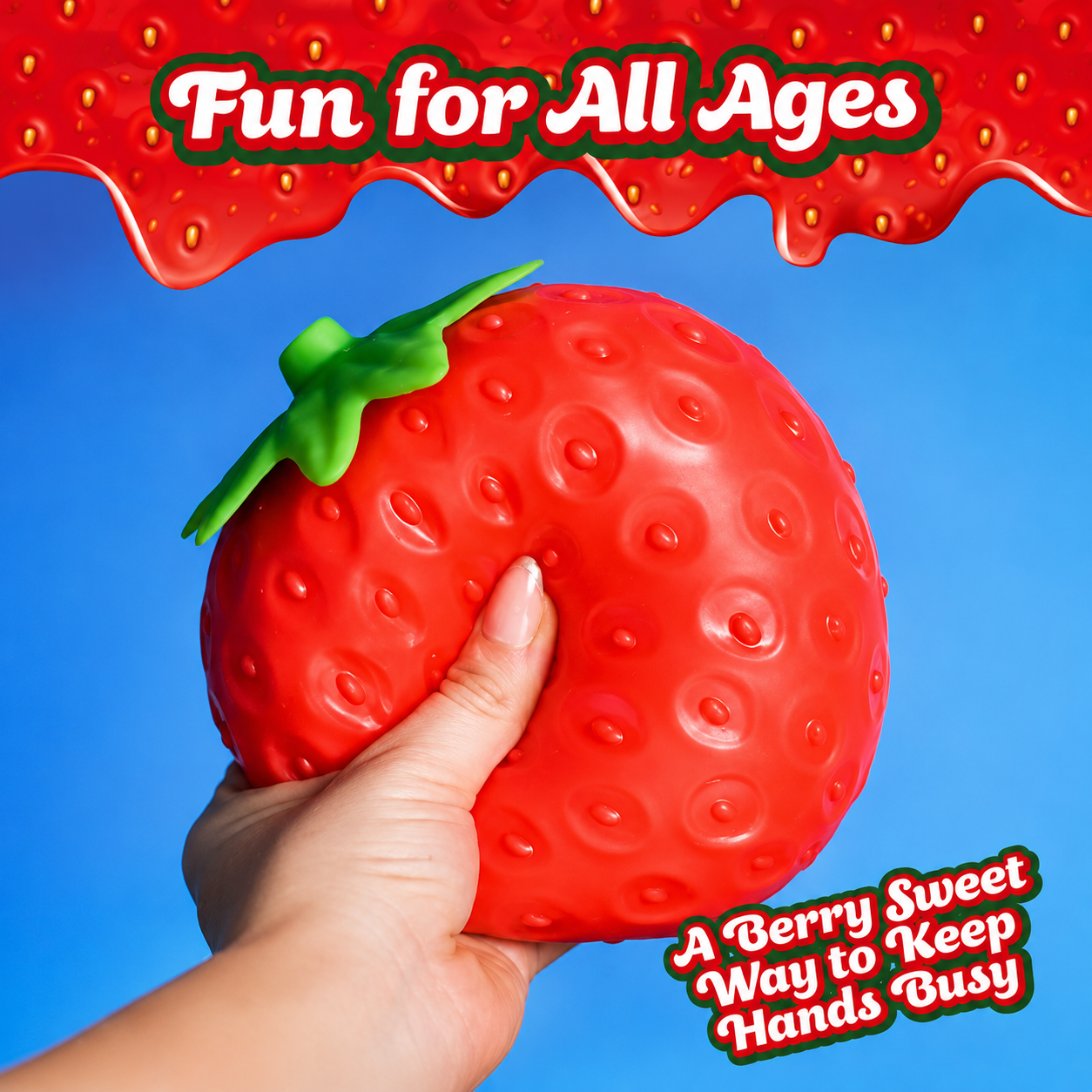 Jumbo Strawberry Sensory Squishy