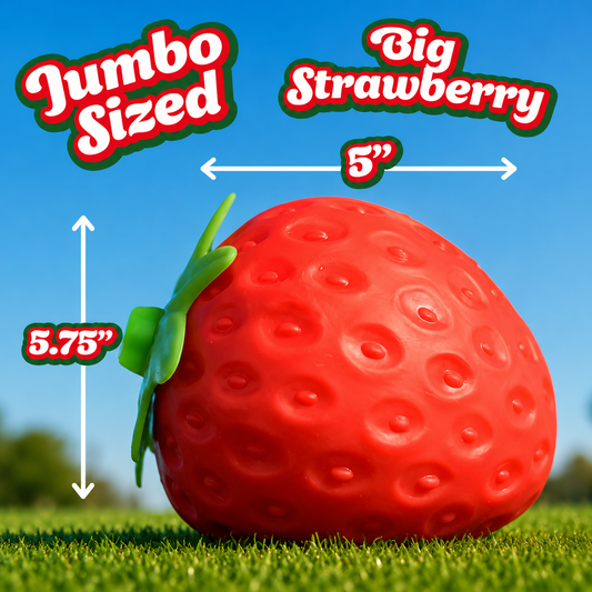 Jumbo Strawberry Sensory Squishy